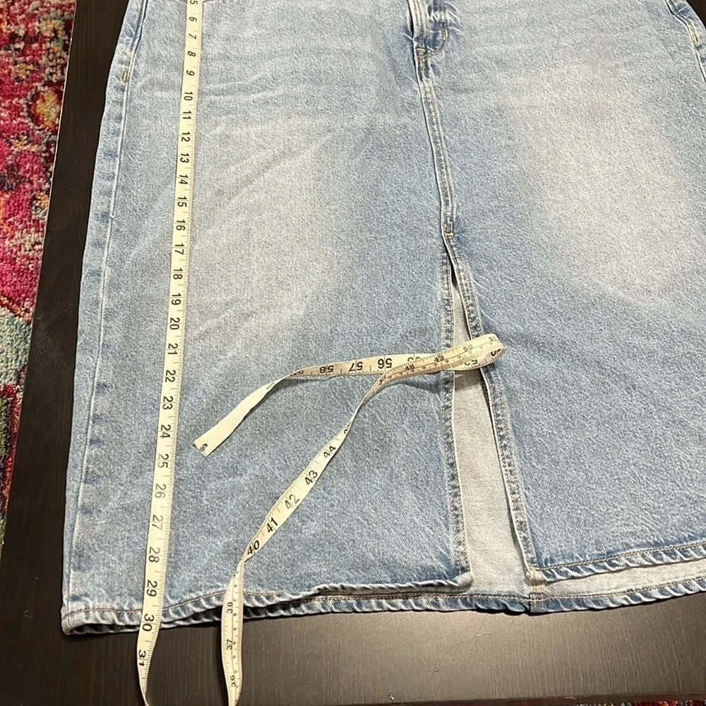 Old Navy high waist split front denim skirt